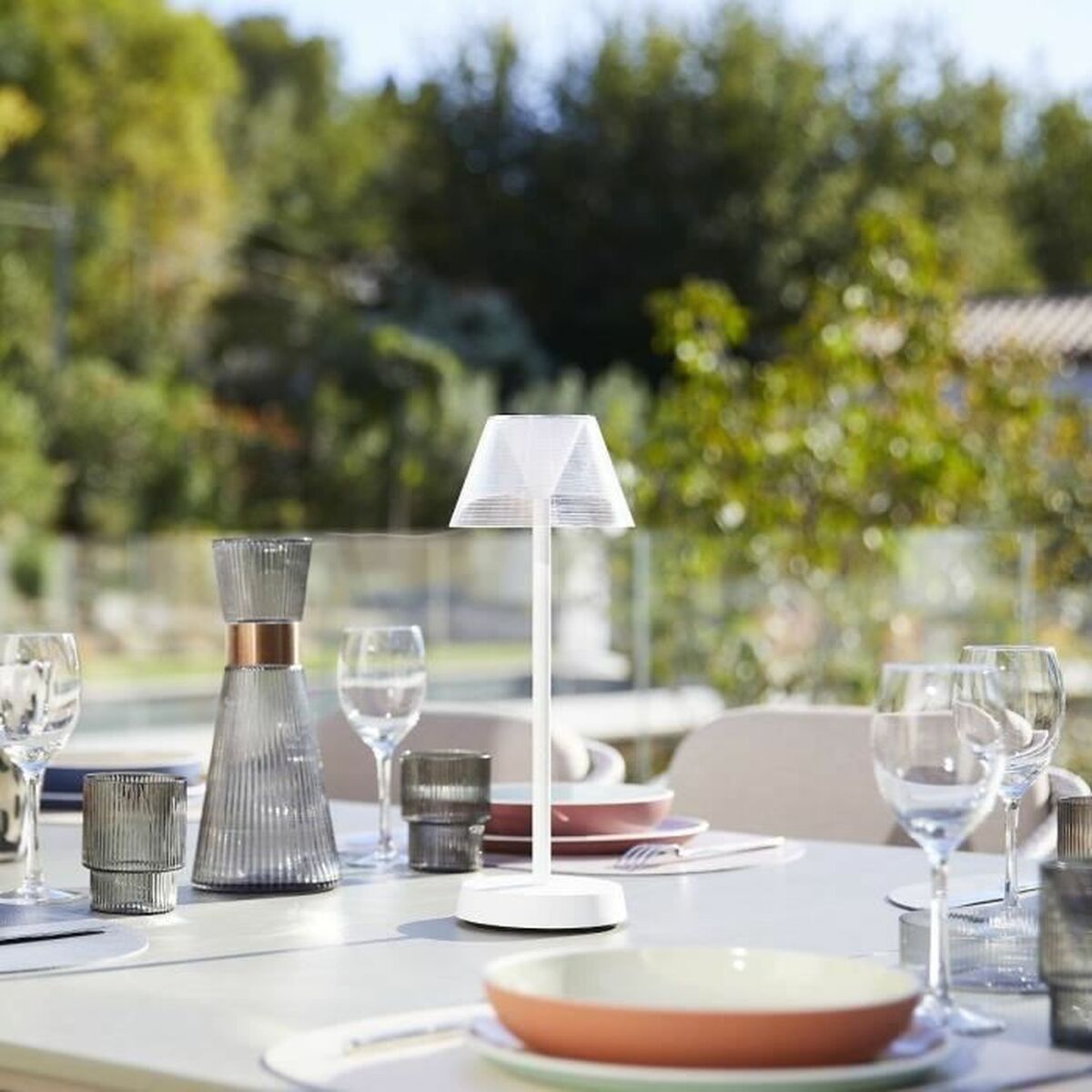 Φωτιστικό Δαπέδου Lumisky Beverly Λευκό Γκρι (1 μονάδα) (Δωρεάν Μεταφορικά)