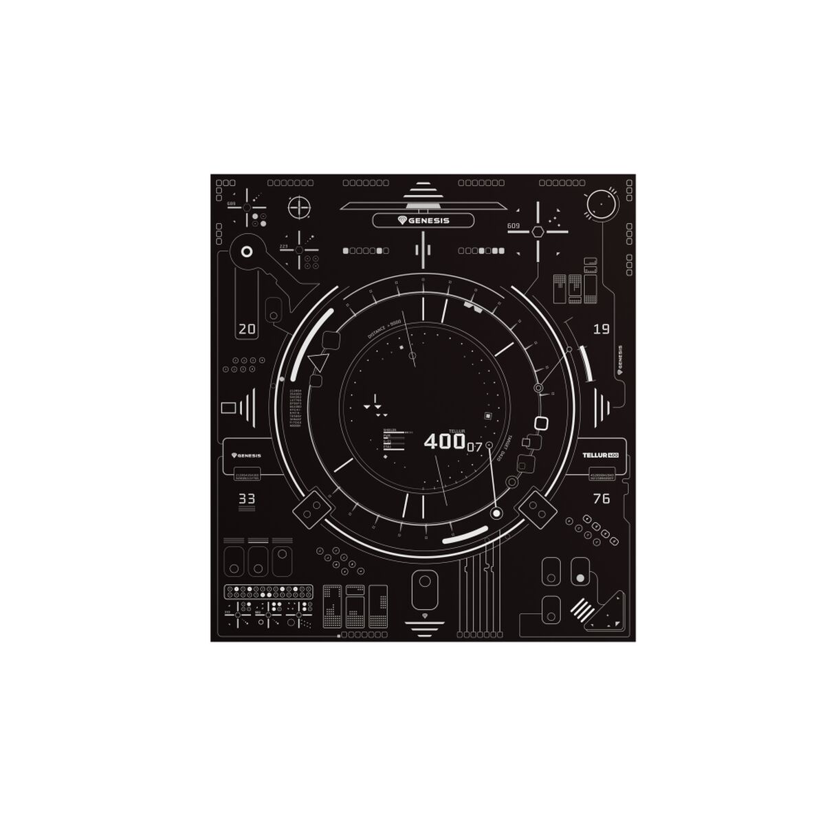 Pad για Gaming Genesis Tellur 400 Μαύρο Ύφασμα Pad για Gaming Genesis Tellur 400 Μαύρο Ύφασμα