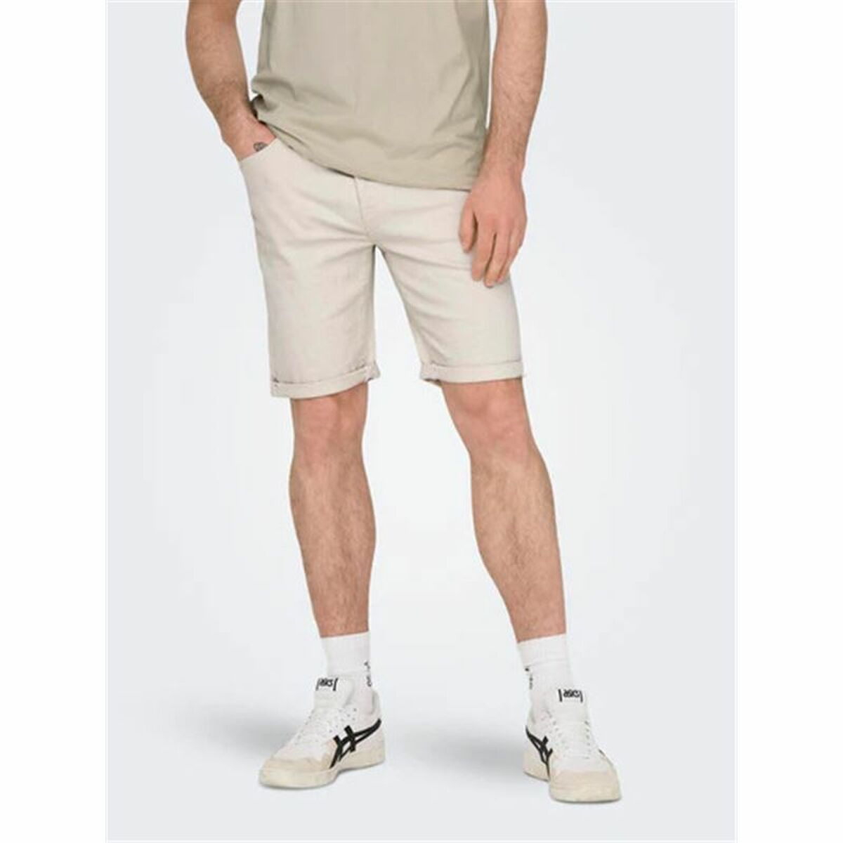 Ανδρικά Σορτς Only & Sons Onsply 9296 Ecru Μπεζ Ανδρικά Σορτς Only & Sons Onsply 9296 Ecru Μπεζ