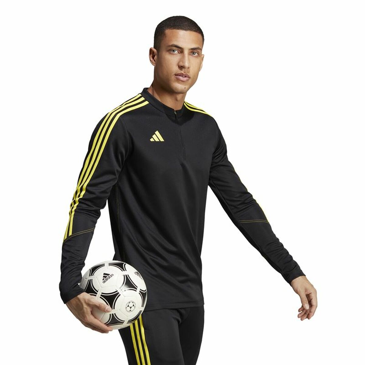 Μπλουζάκι Γυμναστικής για Ενήλικες Adidas Tiro23 Club Λευκό Μαύρο Μπλουζάκι Γυμναστικής για Ενήλικες Adidas Tiro23 Club Λευκό Μαύρο