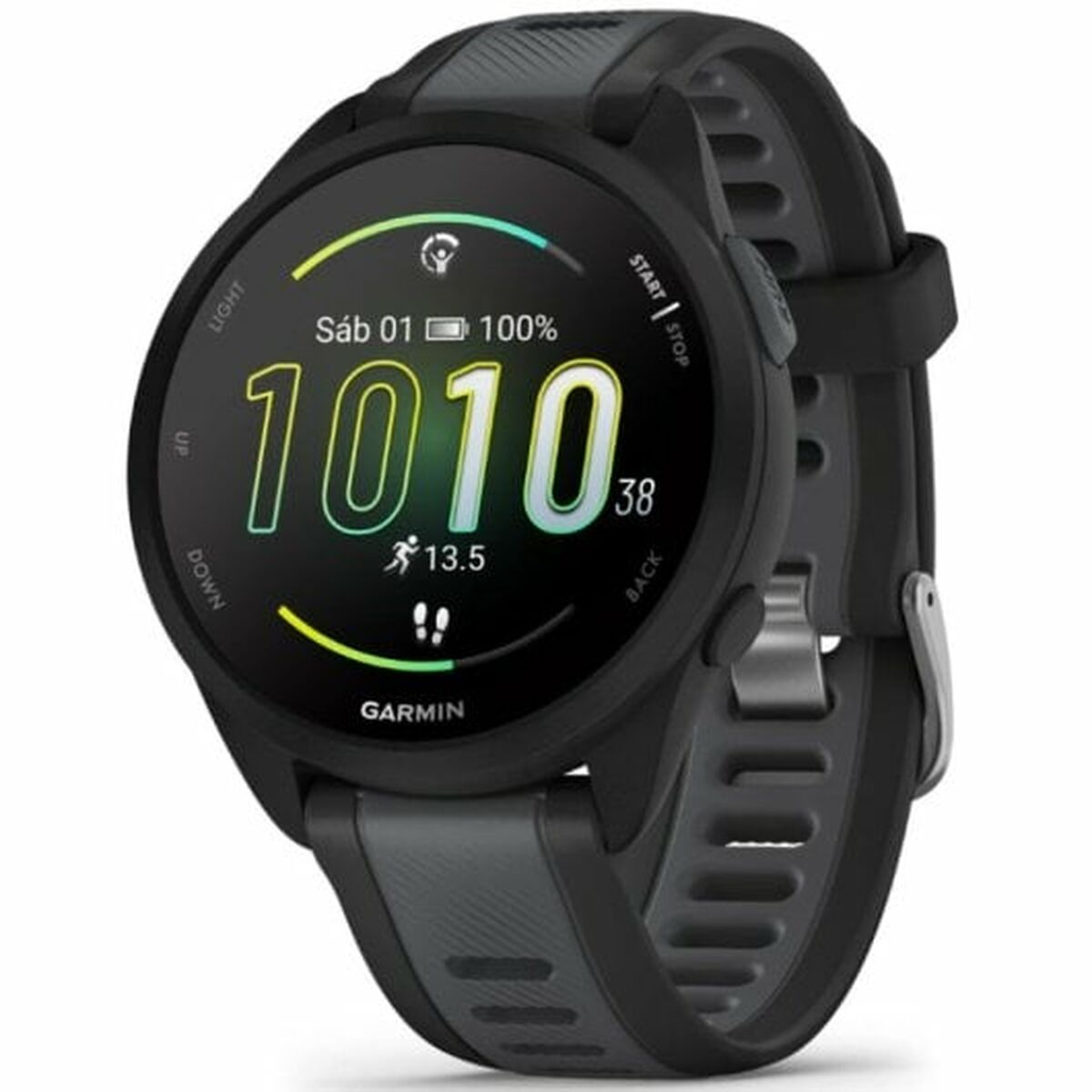 Smartwatch GARMIN Forerunner 165 Μαύρο Ασημί 1,2" (Δωρεάν Μεταφορικά)
