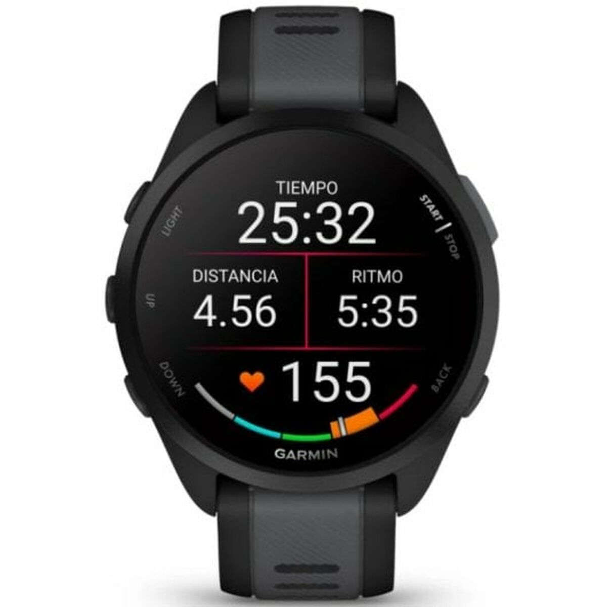 Smartwatch GARMIN Forerunner 165 Μαύρο Ασημί 1,2" (Δωρεάν Μεταφορικά)