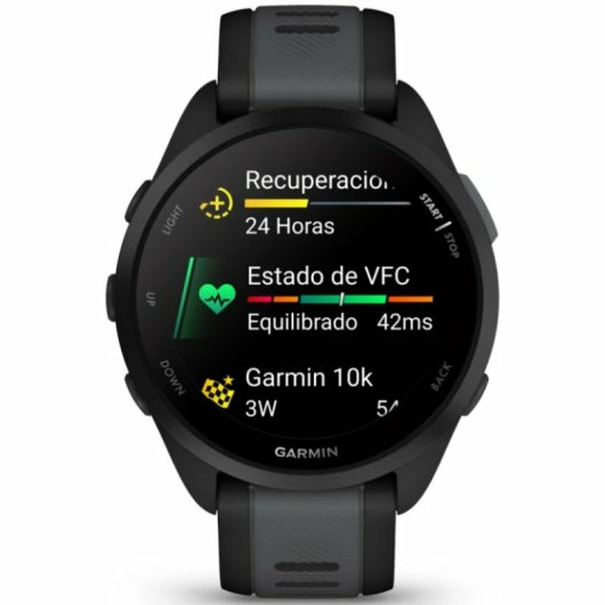Smartwatch GARMIN Forerunner 165 Μαύρο Ασημί 1,2" (Δωρεάν Μεταφορικά)