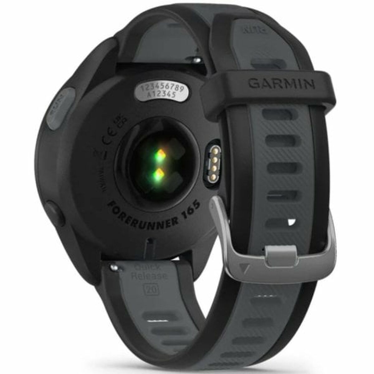 Smartwatch GARMIN Forerunner 165 Μαύρο Ασημί 1,2" (Δωρεάν Μεταφορικά)