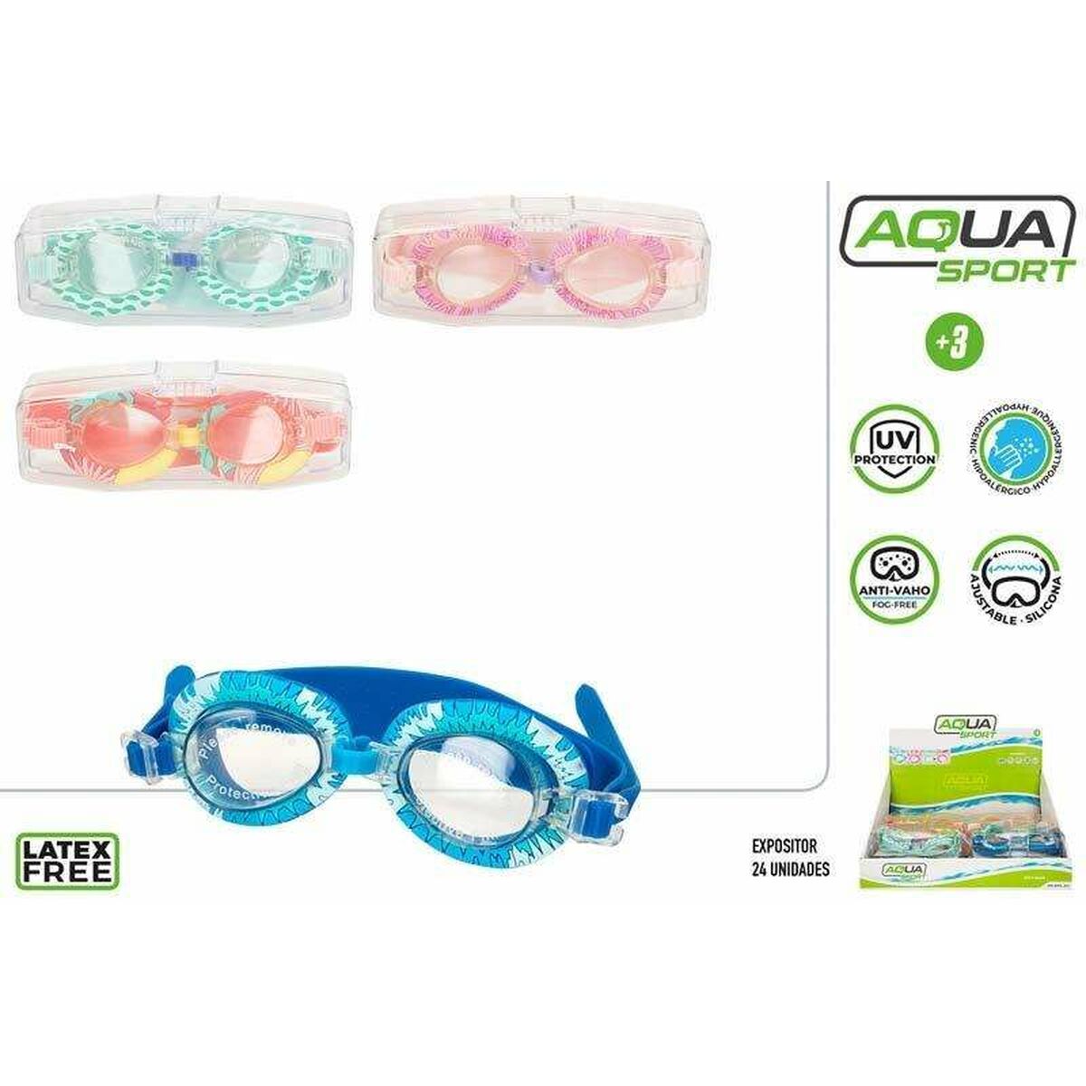 Παιδικά γυαλιά κολύμβησης Aqua Sport Σιλικόνη Παιδικά γυαλιά κολύμβησης Aqua Sport Σιλικόνη