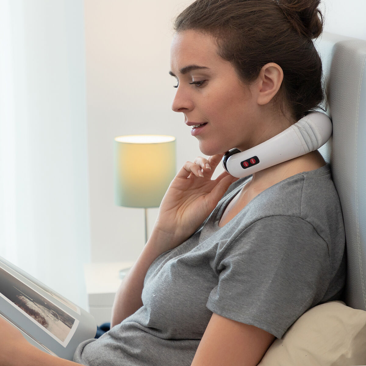 Ηλεκτρομαγνητική Συσκευή Μασάζ Αυχένα και Πλάτης Calmagner InnovaGoods