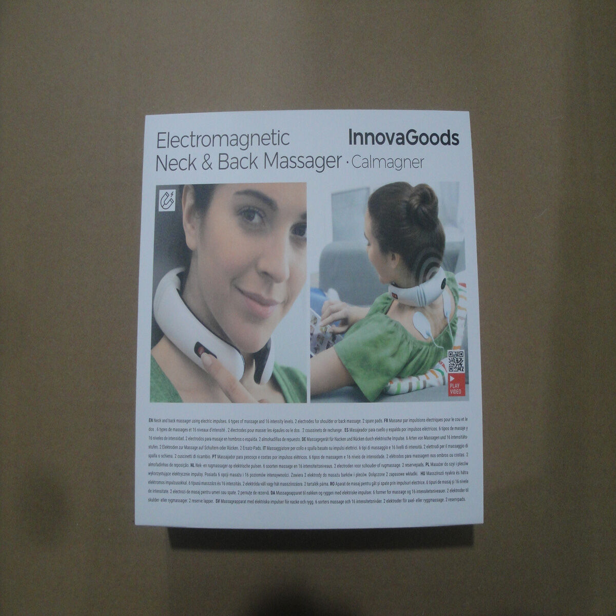 Ηλεκτρομαγνητική Συσκευή Μασάζ Αυχένα και Πλάτης Calmagner InnovaGoods