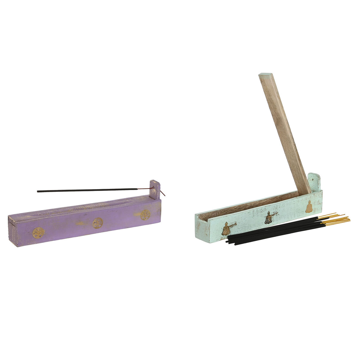 Καυστήρα Home ESPRIT Ξύλο Αλουμίνιο 24 x 4 x 6 cm (12 Τεμάχια) (x6) Καυστήρα Home ESPRIT Ξύλο Αλουμίνιο 24 x 4 x 6 cm (12 Τεμάχια) (x6)