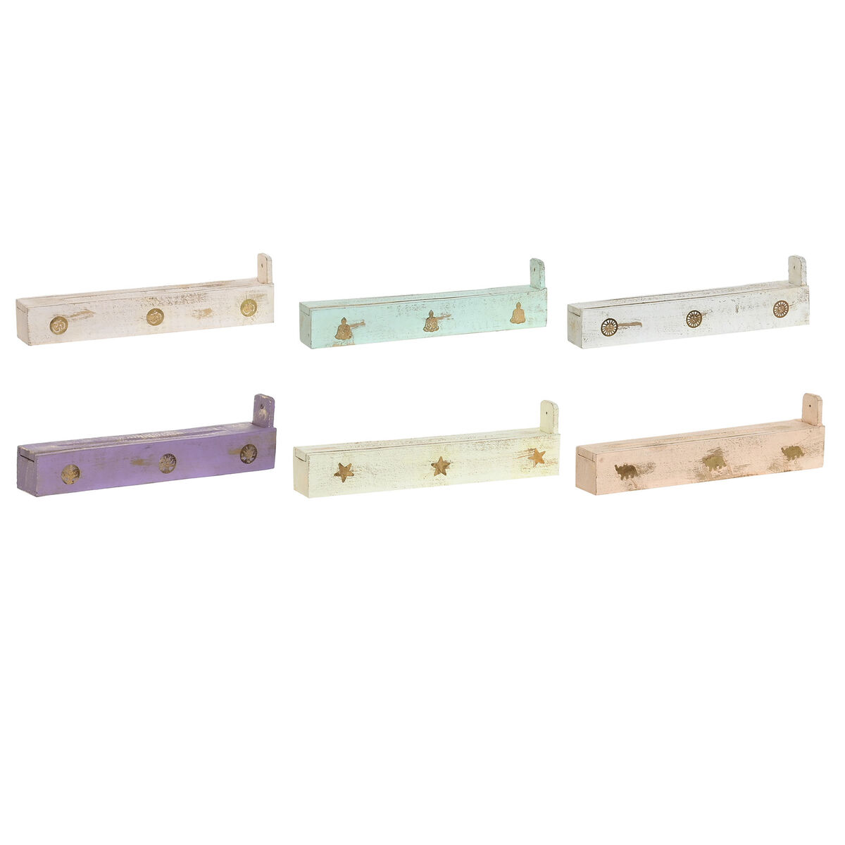 Καυστήρα Home ESPRIT Ξύλο Αλουμίνιο 24 x 4 x 6 cm (12 Τεμάχια) (x6) Καυστήρα Home ESPRIT Ξύλο Αλουμίνιο 24 x 4 x 6 cm (12 Τεμάχια) (x6)