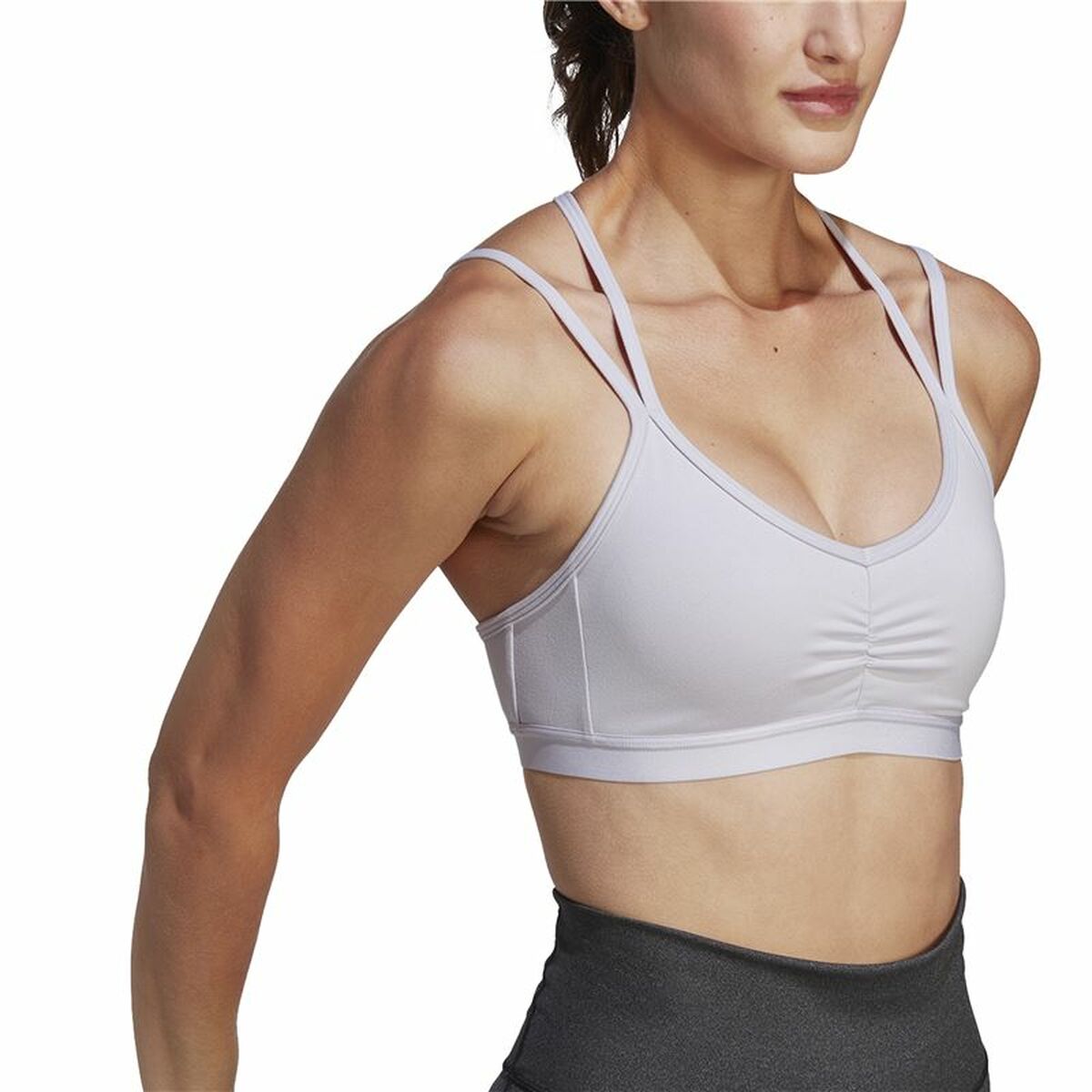Αθλητικό σουτιέν Adidas Essentials Λευκό Αθλητικό σουτιέν Adidas Essentials Λευκό