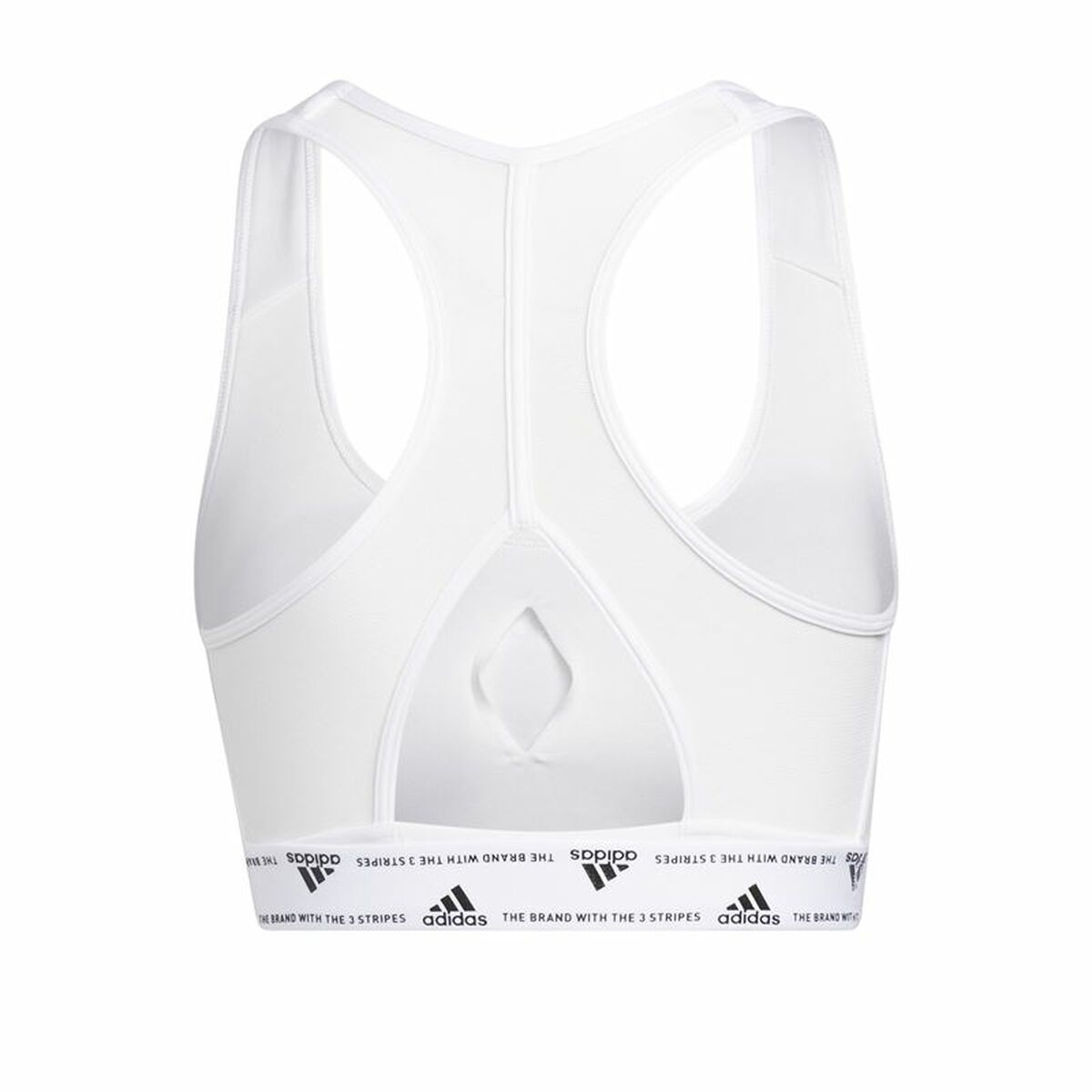 Αθλητικό σουτιέν Adidas Pwr Ms Pd Λευκό Αθλητικό σουτιέν Adidas Pwr Ms Pd Λευκό