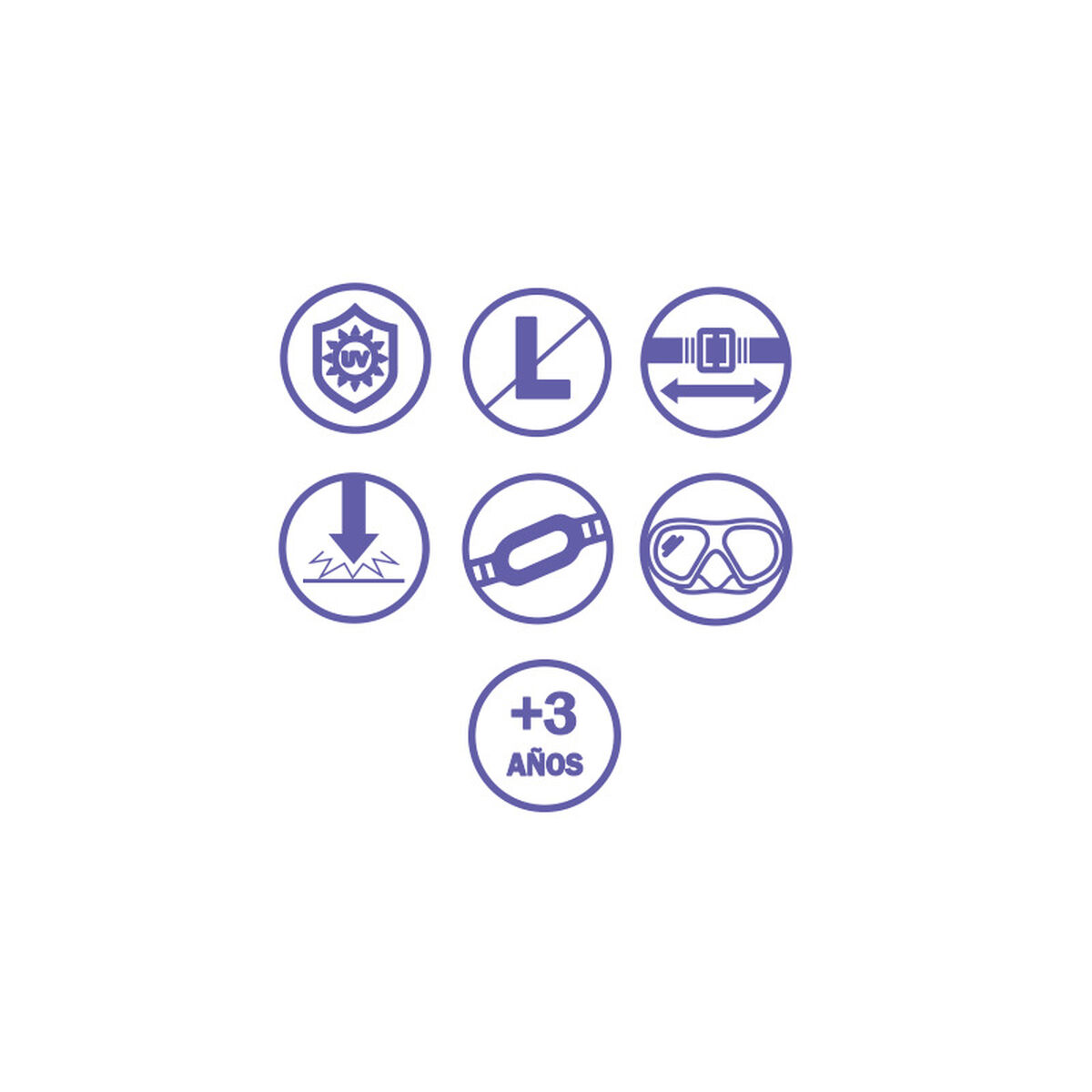 Παιδικά Γυαλιά Κατάδυσης με Σωλήνα Bestway Μπλε Τυρκουάζ