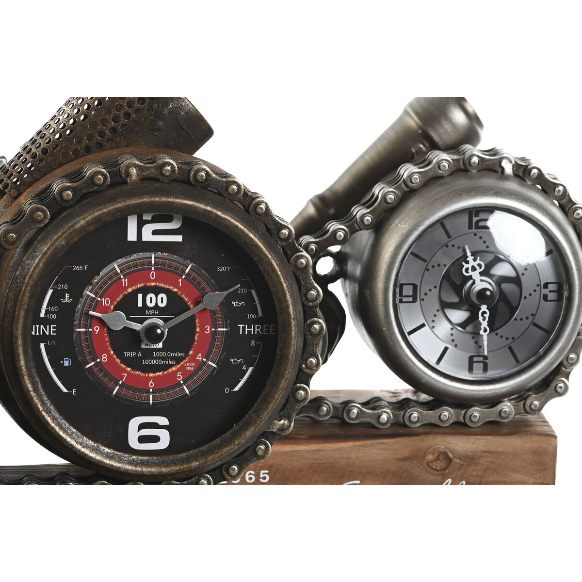 Bordklokke Home ESPRIT Πολύχρωμο Μέταλλο Vintage Bordklokke Home ESPRIT Πολύχρωμο Μέταλλο Vintage