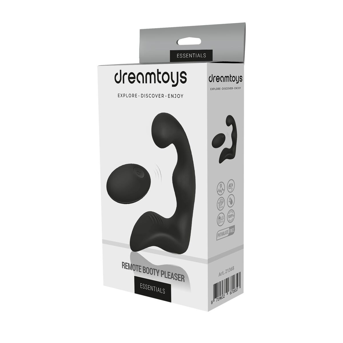 Μαλάκτης προστάτη Dream Toys Essentials Booty Μαύρο Μαλάκτης προστάτη Dream Toys Essentials Booty Μαύρο