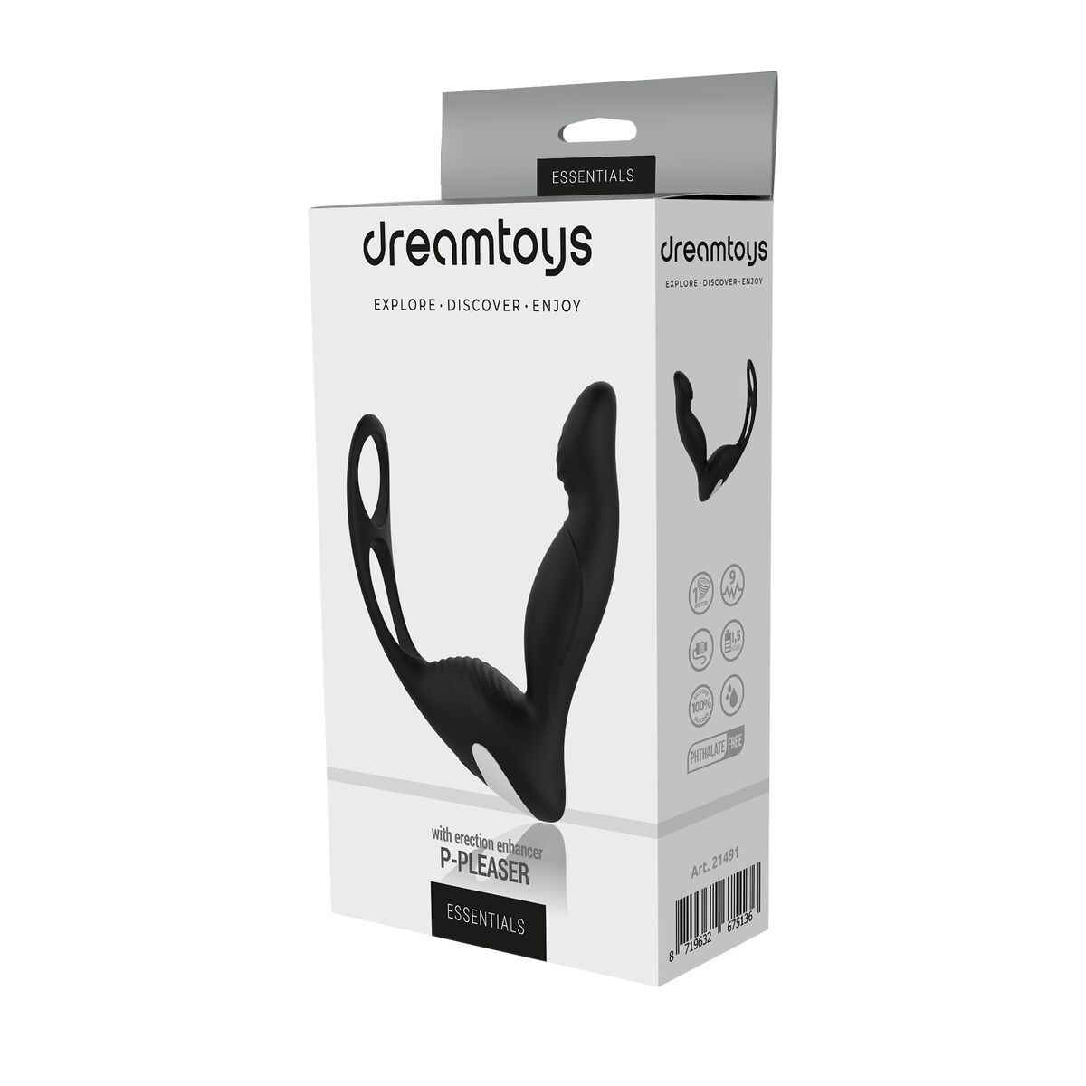 Μαλάκτης προστάτη Dream Toys Essentials P-Pleaser Μαύρο Μαλάκτης προστάτη Dream Toys Essentials P-Pleaser Μαύρο