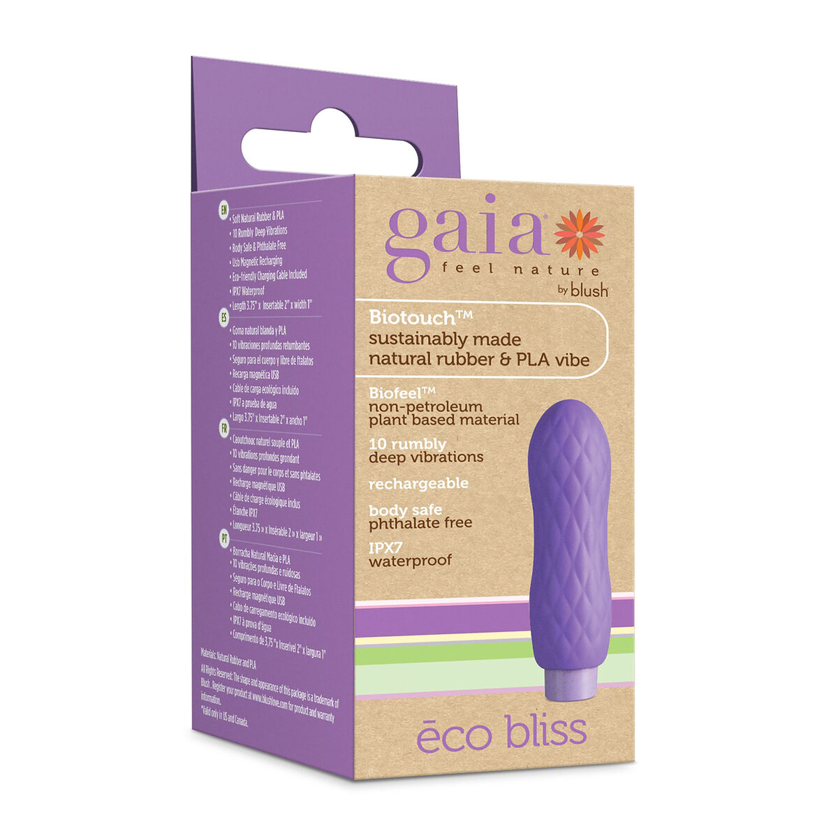 Δονητής – βλήμα Blush Gaia Eco Bliss Μωβ Δονητής – βλήμα Blush Gaia Eco Bliss Μωβ