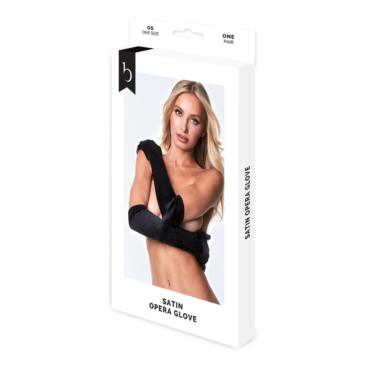 Γάντια Baci Lingerie Satin Opera Μαύρο Γάντια Baci Lingerie Satin Opera Μαύρο