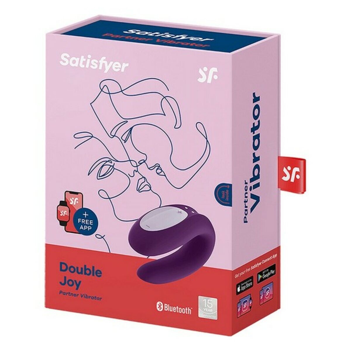 Συσκευή Δόνησης Dual Stimulation Vibe Satisfyer Double Joy Μωβ Συσκευή Δόνησης Dual Stimulation Vibe Satisfyer Double Joy Μωβ
