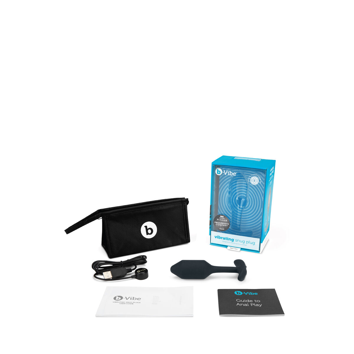 Πρωκτικό Plug B-Vibe Vibrating Μαύρο