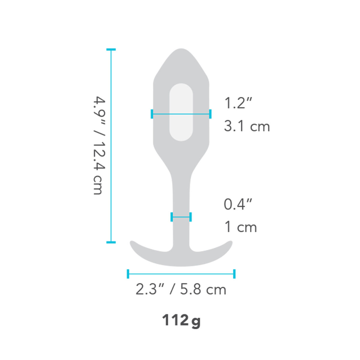 Πρωκτικό Plug B-Vibe Vibrating Μαύρο