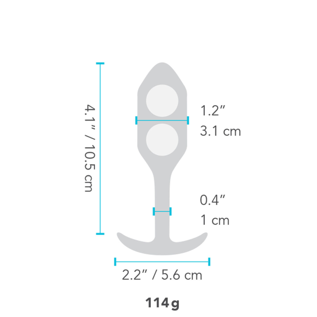 Πρωκτικό Plug B-Vibe 96748 Μαύρο