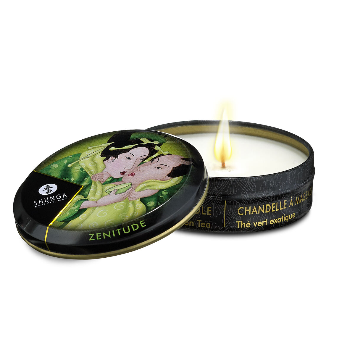 Κερί για μασάζ Shunga Exotic Green Tea Πράσινο τσάι 30 ml Κερί για μασάζ Shunga Exotic Green Tea Πράσινο τσάι 30 ml