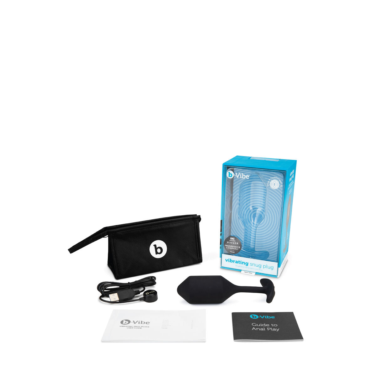 Πρωκτικό Plug B-Vibe Vibrating Μαύρο