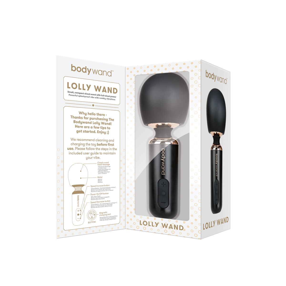 Δονητής Bodywand Μαύρο Δονητής Bodywand Μαύρο