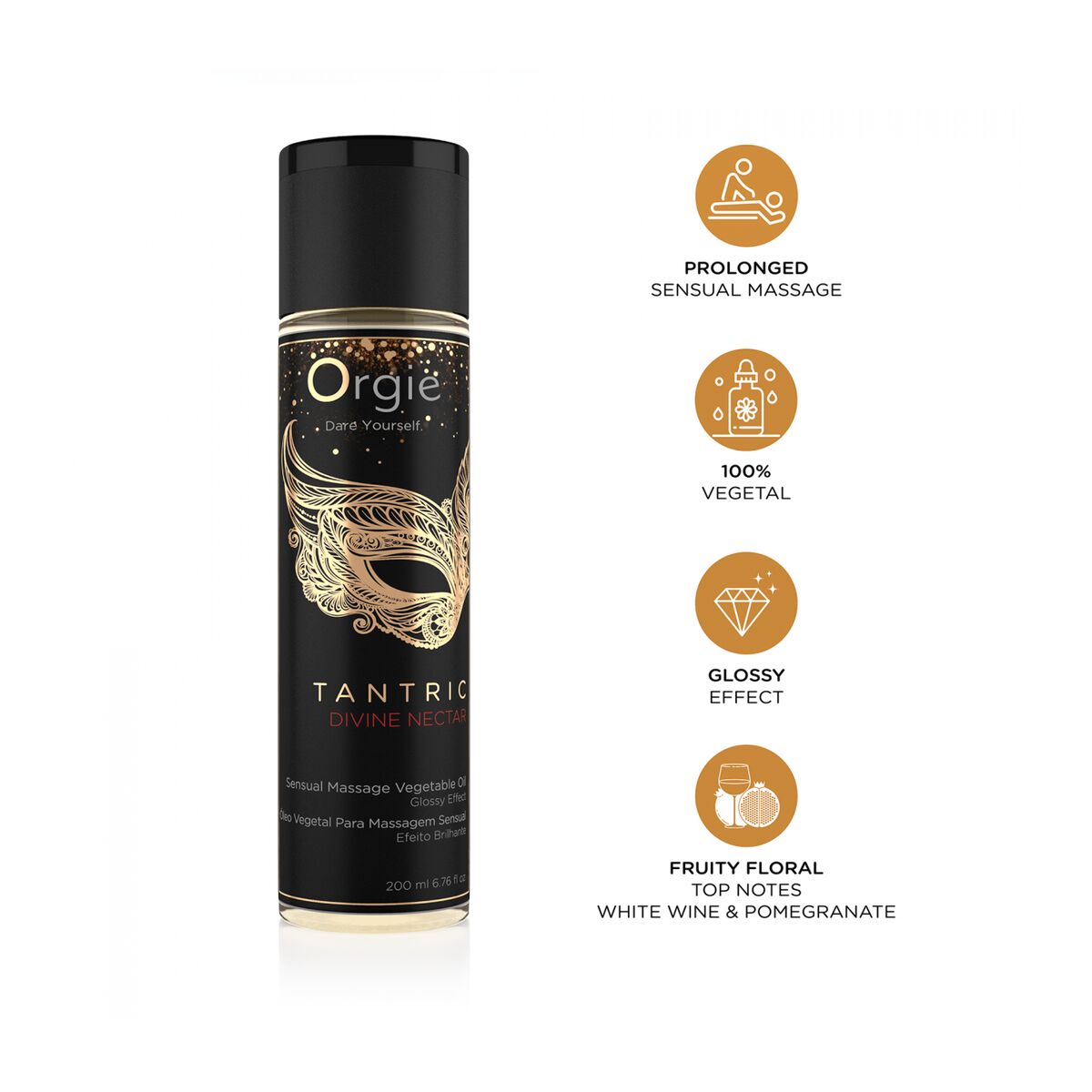 Ερωτικό Λάδι για Μασάζ Orgie TANTRIC DIVINE NECTAR 200 ml Ερωτικό Λάδι για Μασάζ Orgie TANTRIC DIVINE NECTAR 200 ml