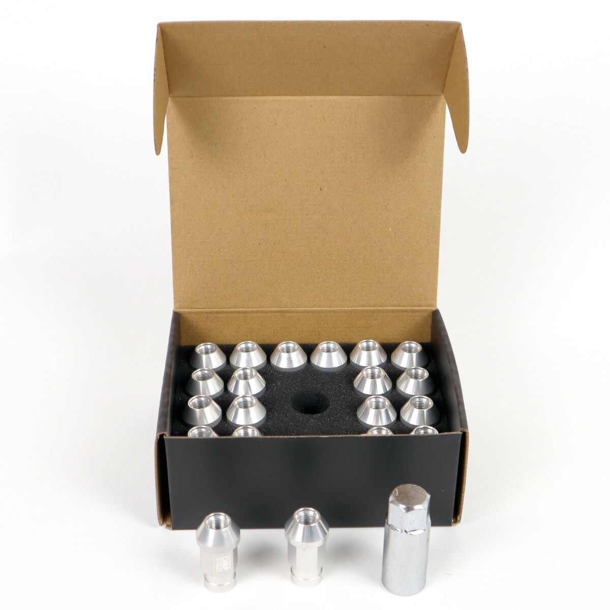 Set Παξιμάδια OMP OMPS09911202 40 mm M12 x 1,25 20 uds Set Παξιμάδια OMP OMPS09911202 40 mm M12 x 1,25 20 uds