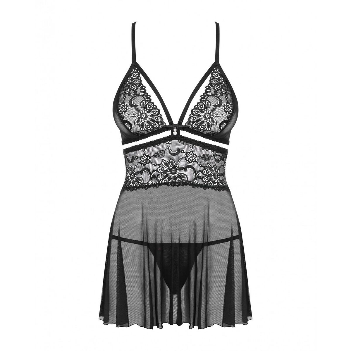 Babydoll Obsessive 838-BAB-1 Μαύρο L/XL Babydoll Obsessive 838-BAB-1 Μαύρο L/XL