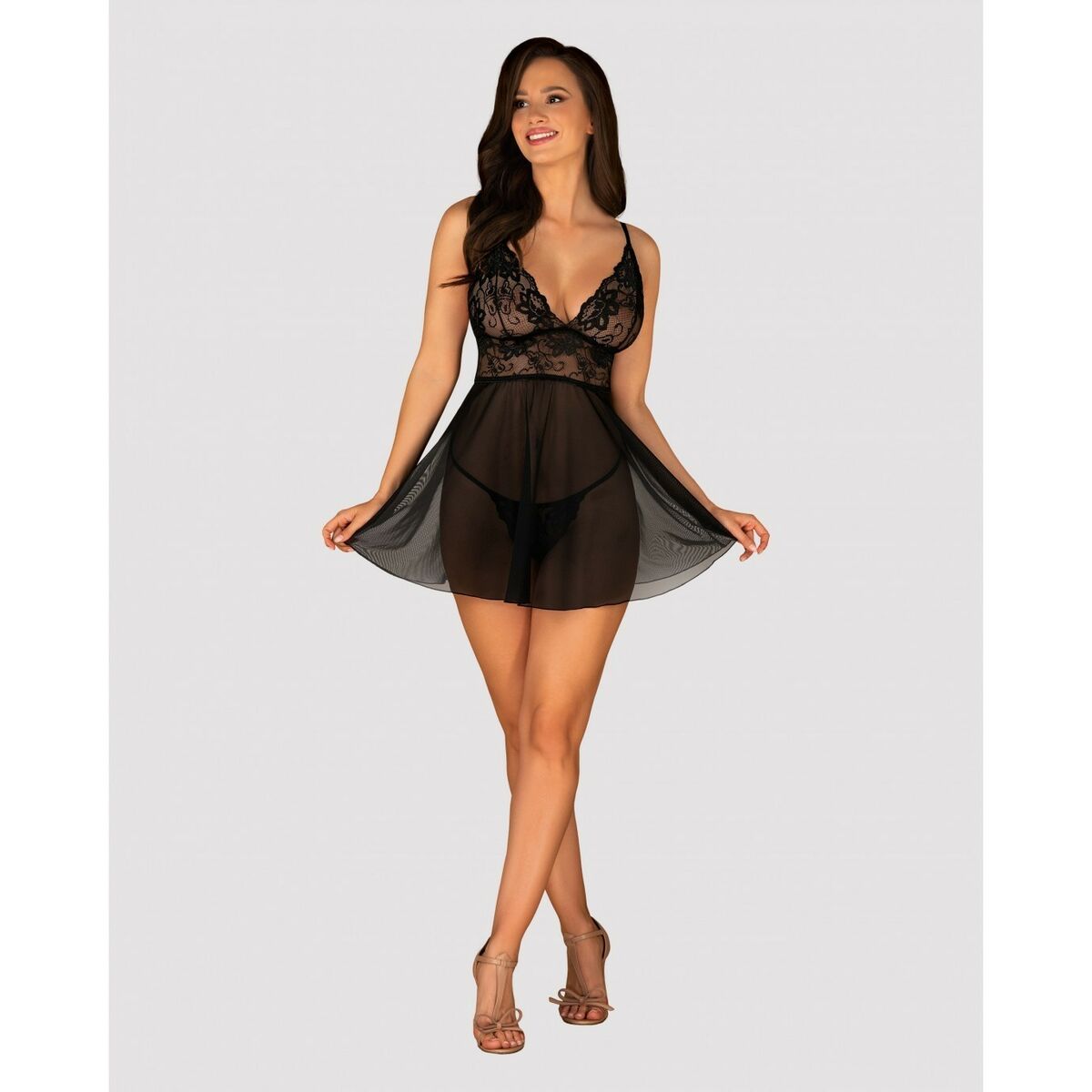 Babydoll & Κιλοτάκι Idillia Obsessive Idillia babydoll Μαύρο XXL/XXXL Babydoll & Κιλοτάκι Idillia Obsessive Idillia babydoll Μαύρο XXL/XXXL
