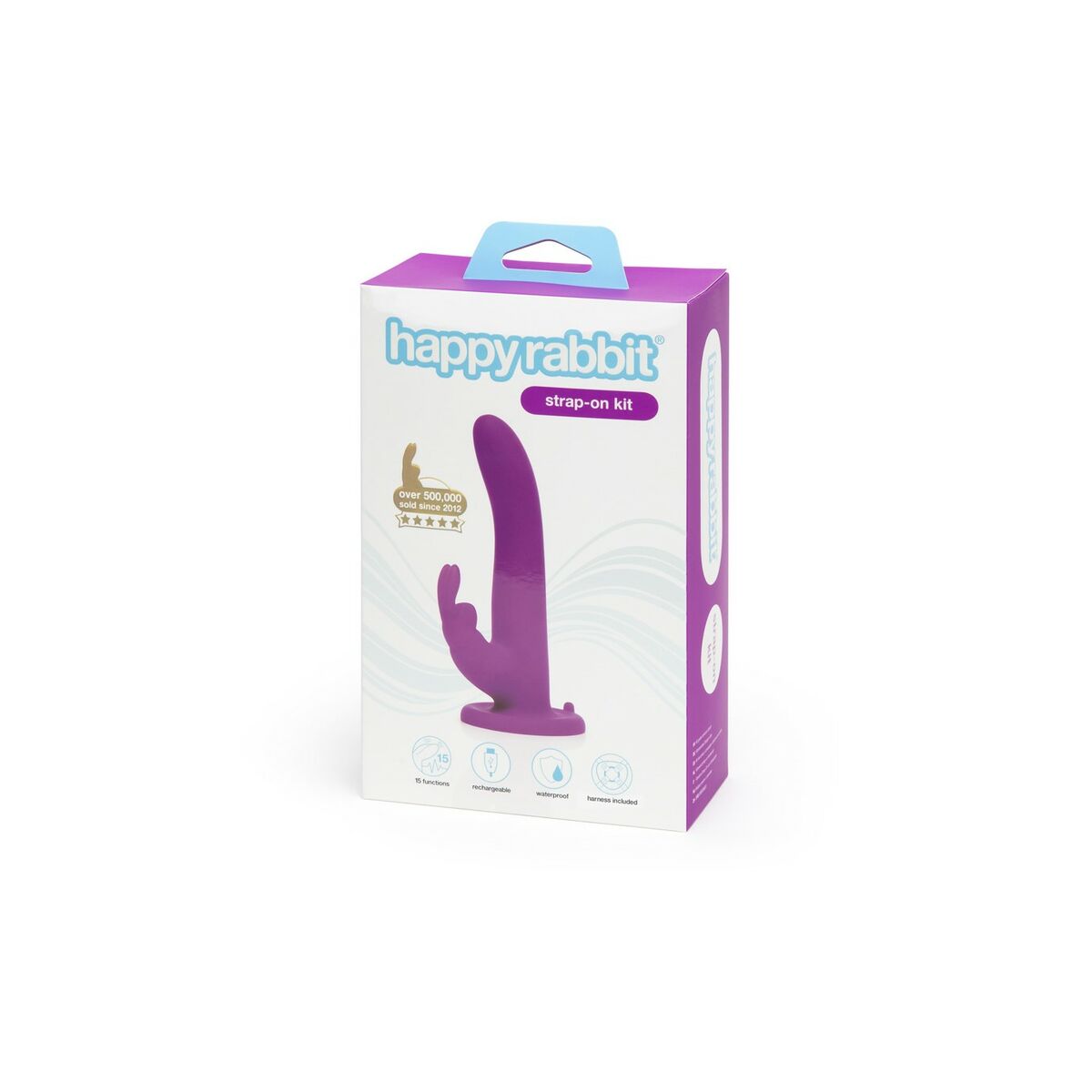 Δονητής – λαγός Happy Rabbit Strap-On Harness Set Purple 12,7 cm Δονητής – λαγός Happy Rabbit Strap-On Harness Set Purple 12,7 cm