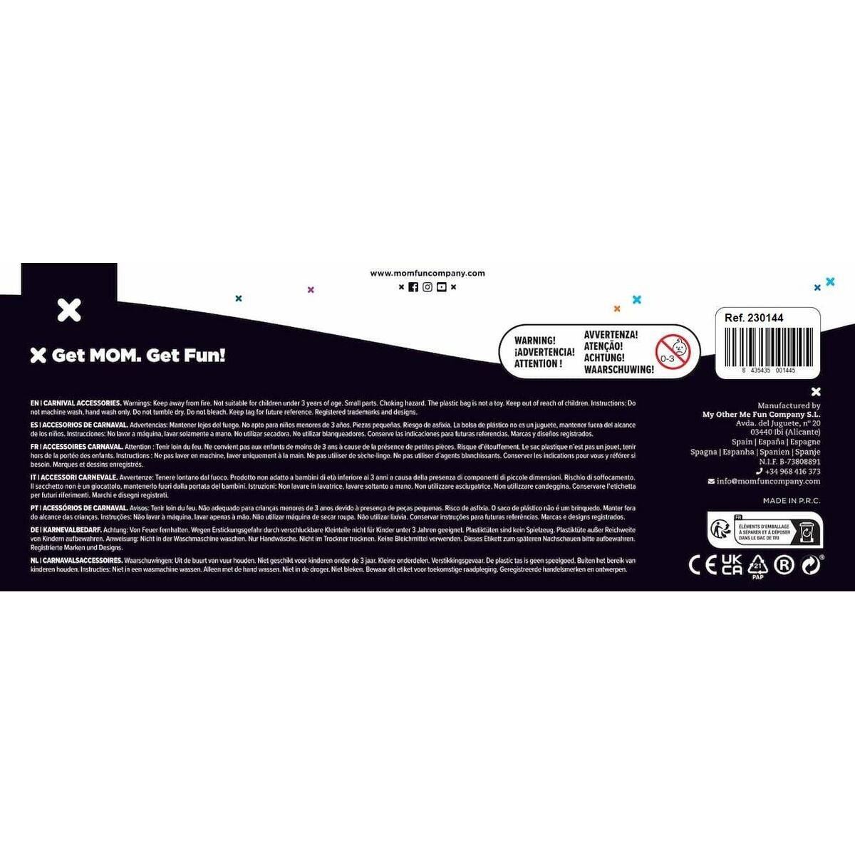 Περούκα LadyBug Μπλε Μάσκα