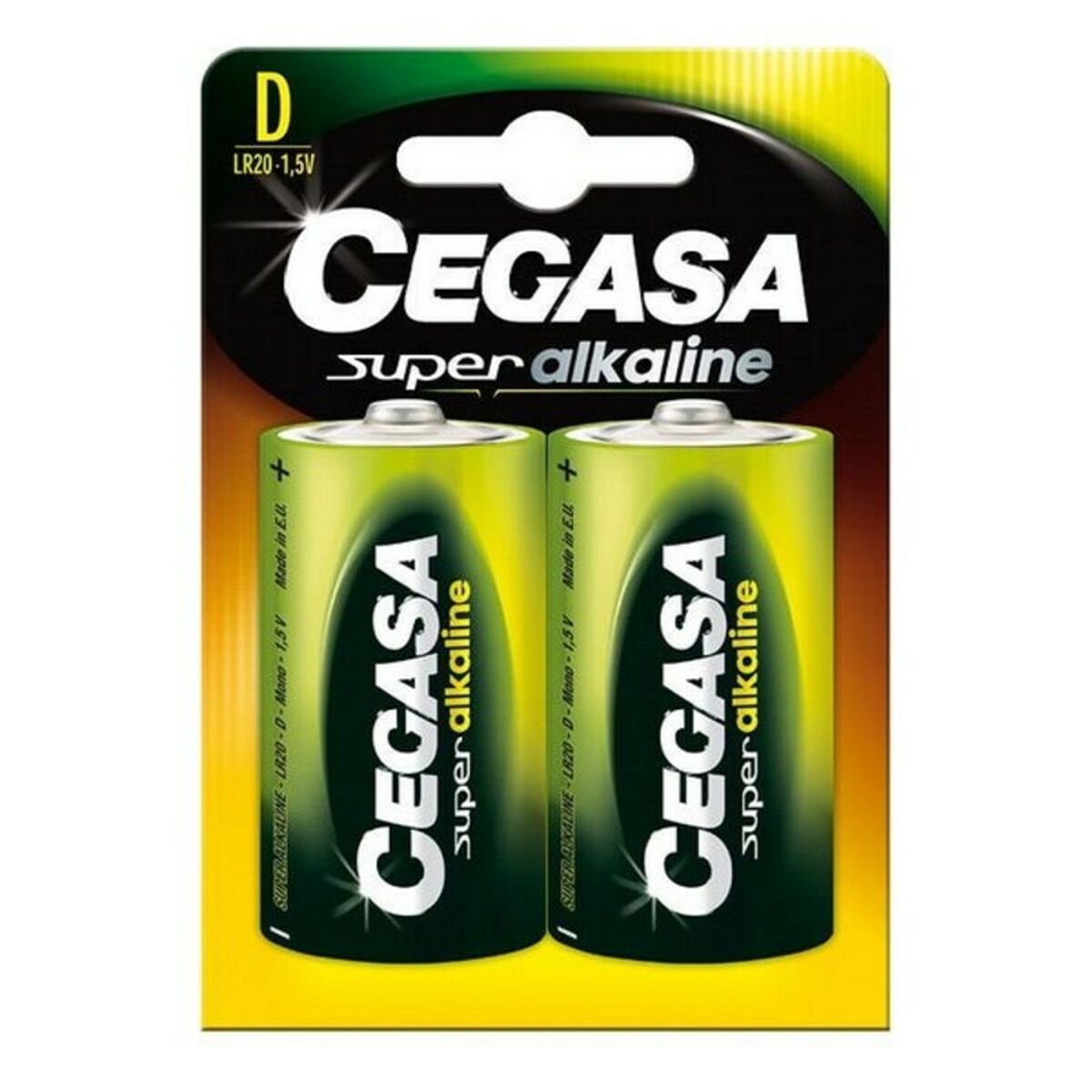 Αλκαλικές Μπαταρίες Cegasa Bl.LR20 D 1,5V (2 uds) (12 Μονάδες) Αλκαλικές Μπαταρίες Cegasa Bl.LR20 D 1,5V (2 uds) (12 Μονάδες)