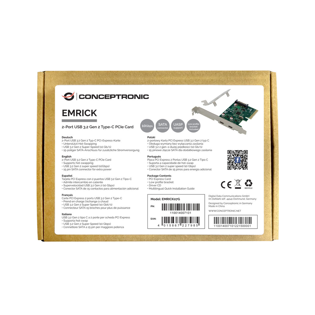 Κάρτα PCI Conceptronic EMRICK07G