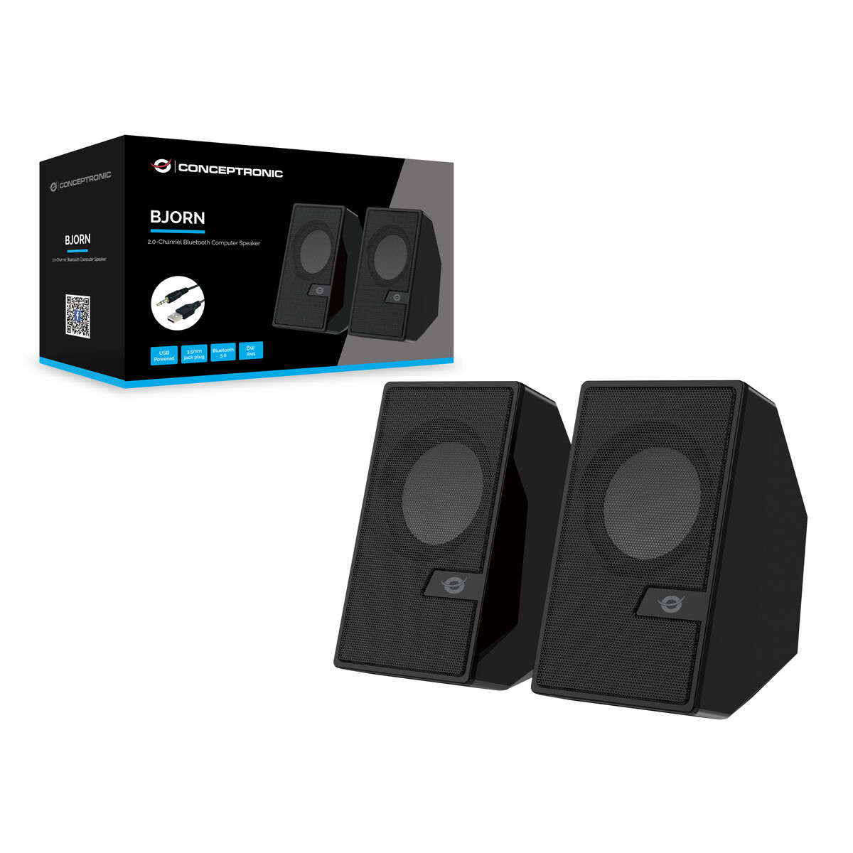 Ηχεία PC Conceptronic BJORN02B Μαύρο 6 W Ηχεία PC Conceptronic BJORN02B Μαύρο 6 W