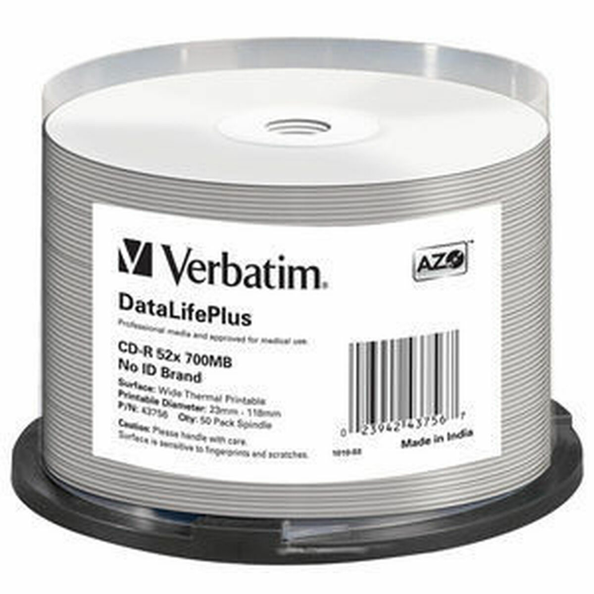 CD-R Verbatim CD-R 52x DataLifePlus 23 CD-R Verbatim CD-R 52x DataLifePlus 23
