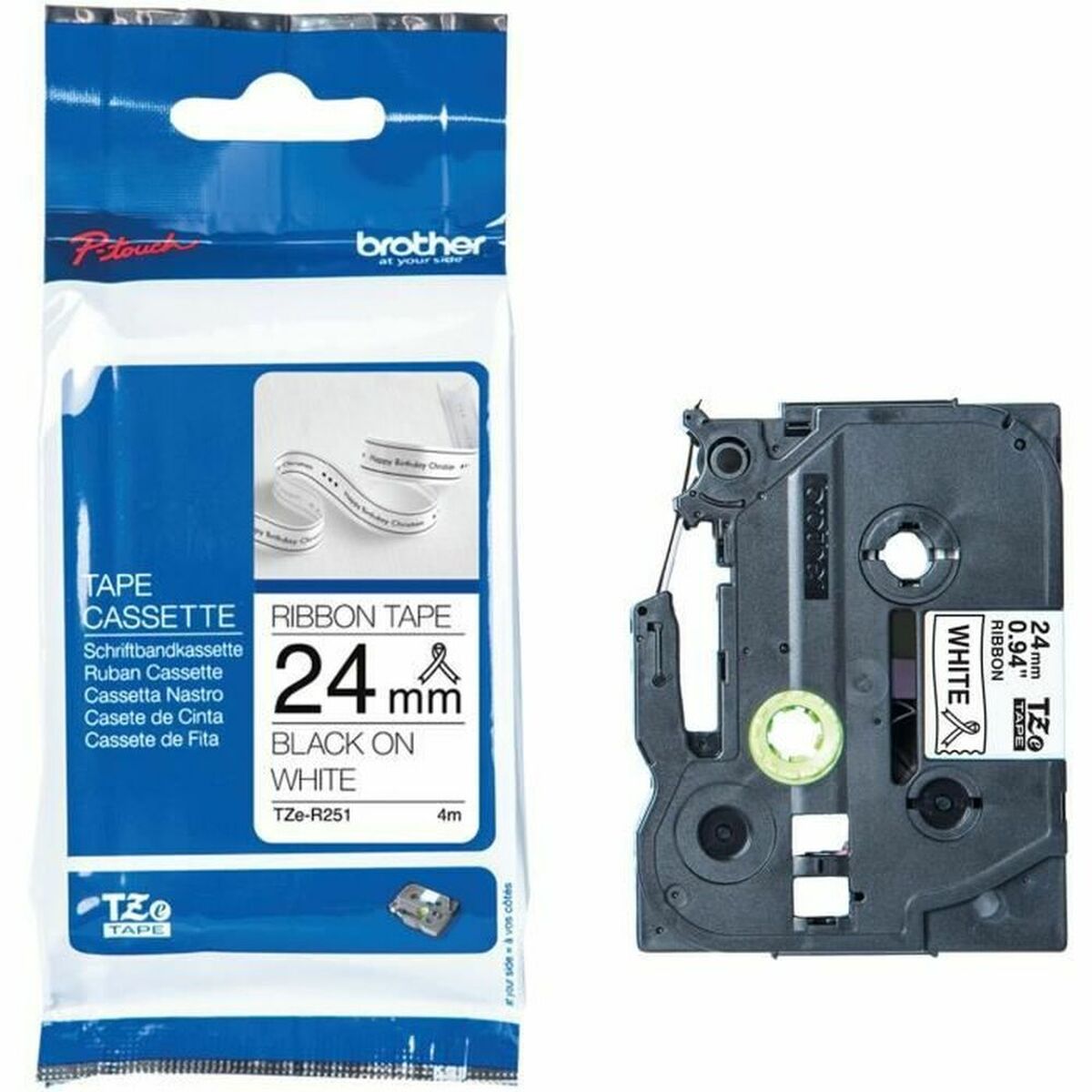 Αυθεντική Μητρική Ταινία Brother TZE-R251 Λευκό Μαύρο Μαύρο/Λευκό (1 μονάδα) Αυθεντική Μητρική Ταινία Brother TZE-R251 Λευκό Μαύρο Μαύρο/Λευκό (1 μονάδα)