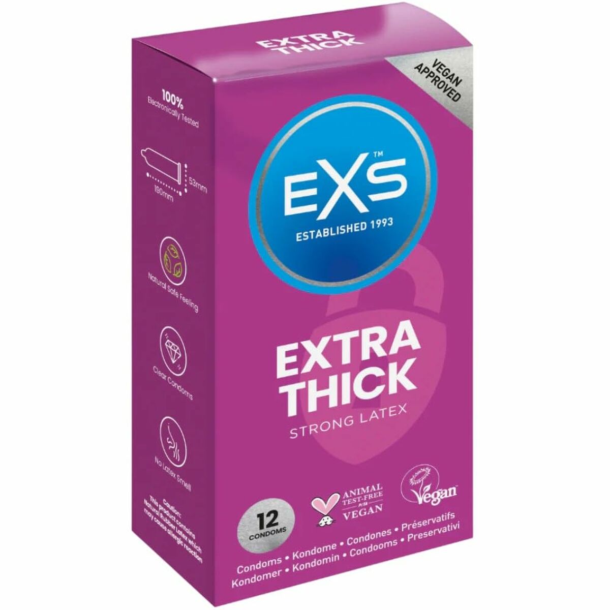 Προφυλακτικά EXS Extra Thick 12 Μονάδες Προφυλακτικά EXS Extra Thick 12 Μονάδες