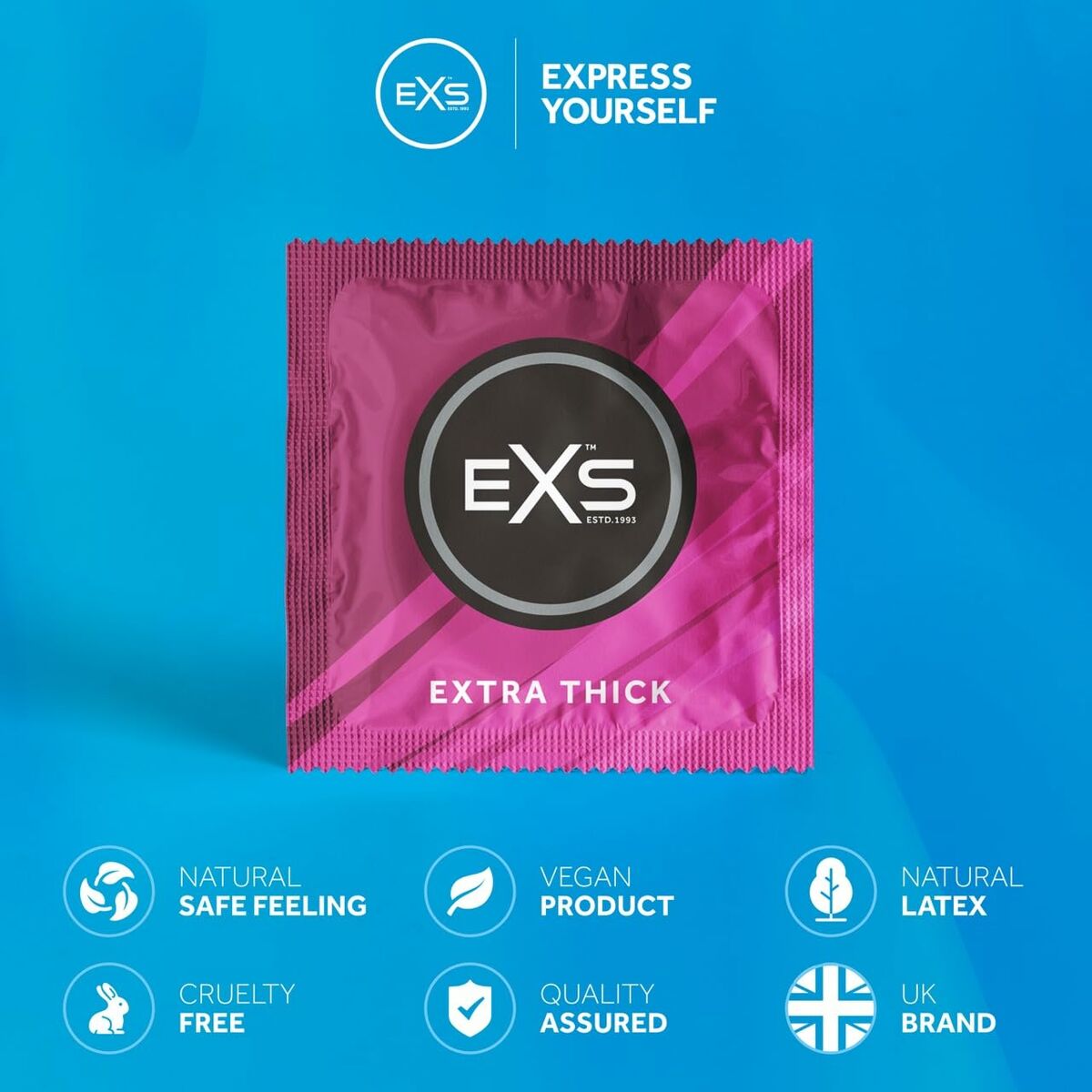 Προφυλακτικά EXS Extra Thick 12 Μονάδες Προφυλακτικά EXS Extra Thick 12 Μονάδες