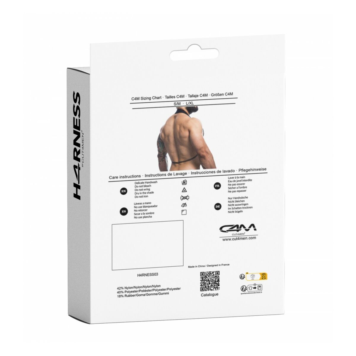 Λουρί για Νεοφερμένους Cut4men Μαύρο L/XL