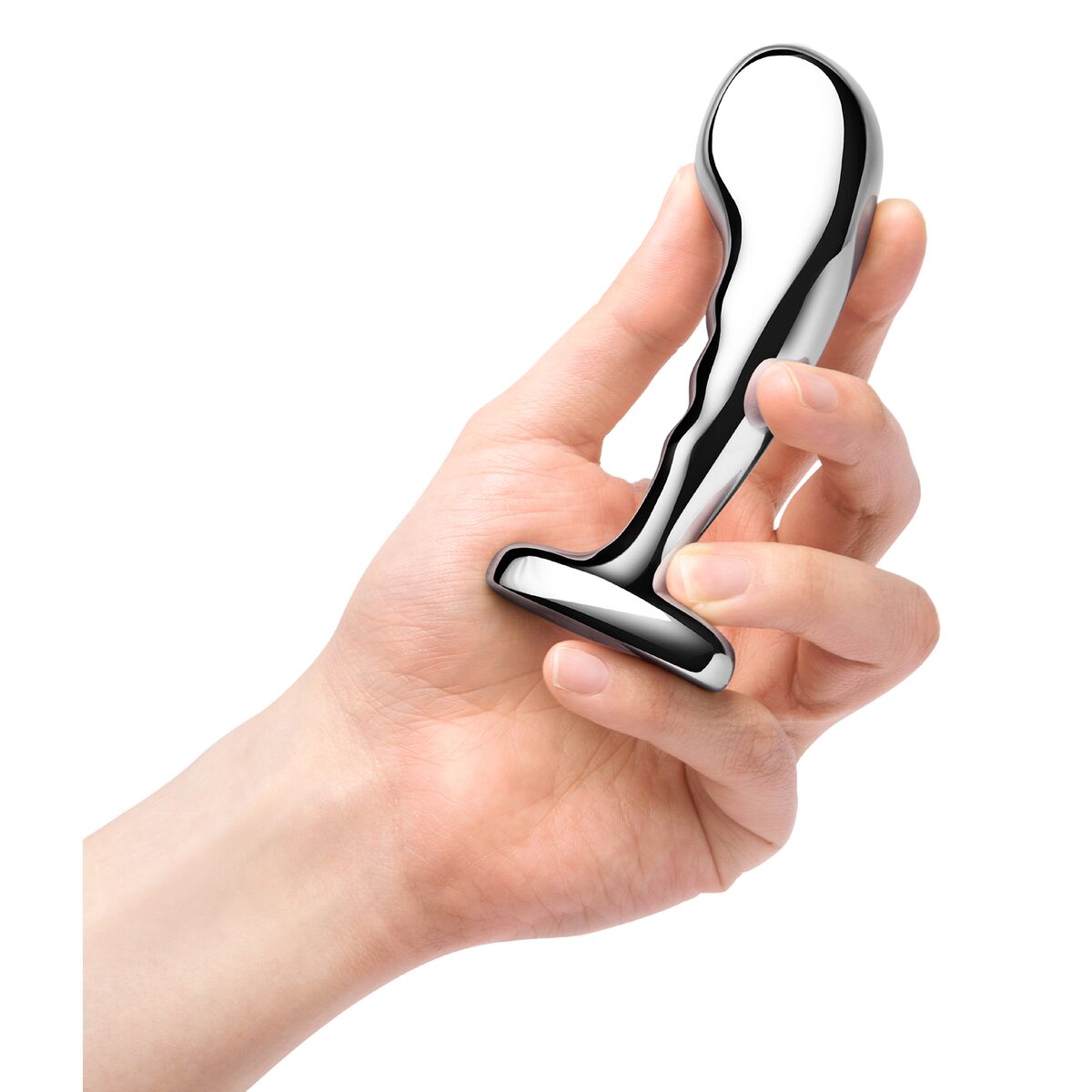 Πρωκτικό Plug B-Vibe Ασημί Πρωκτικό Plug B-Vibe Ασημί