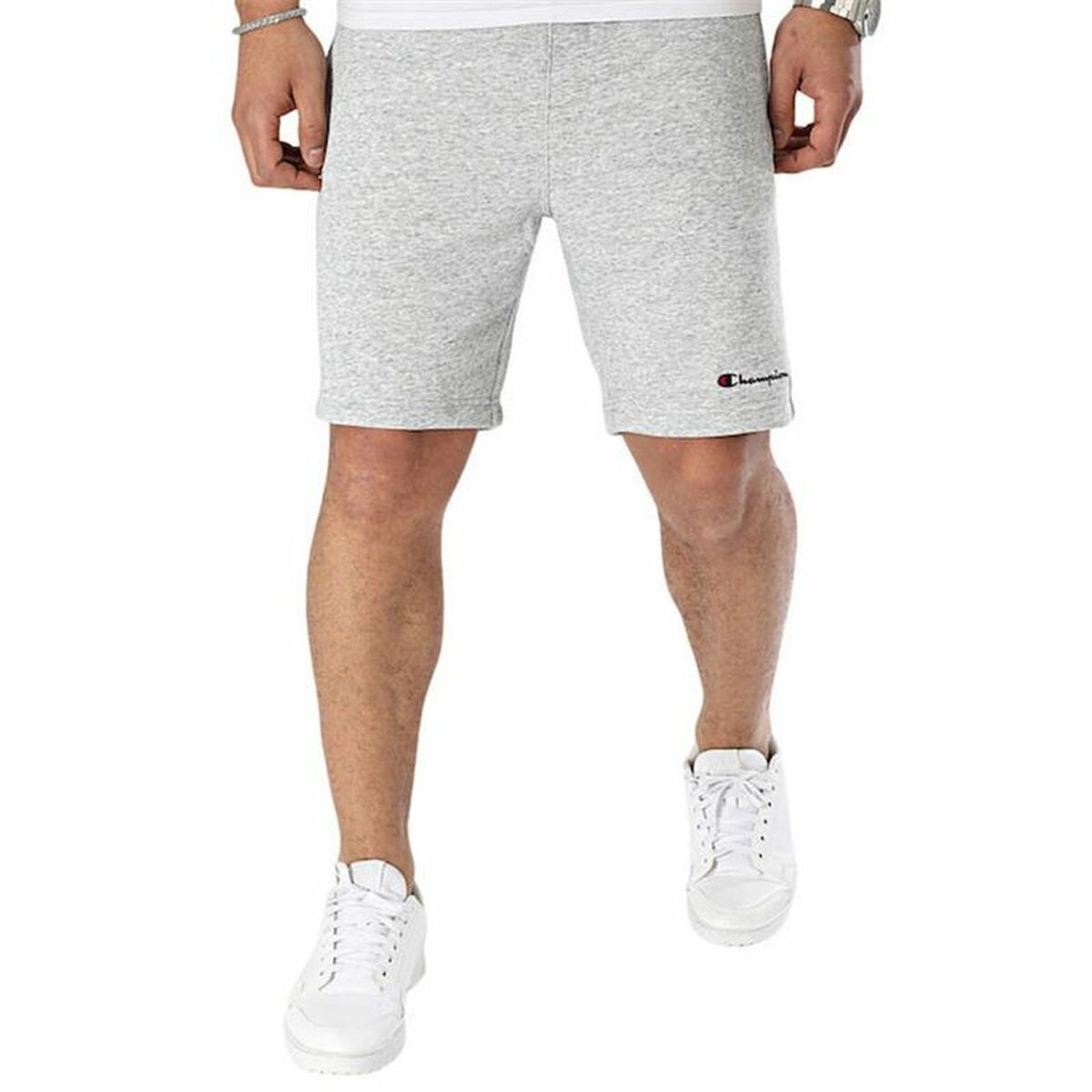 Ανδρικά Αθλητικά Σορτς Champion Essentials Γκρι Ανδρικά Αθλητικά Σορτς Champion Essentials Γκρι