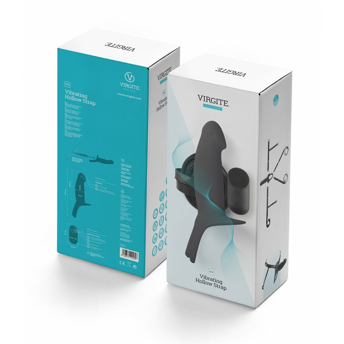 Φαλλός strap-on Virgite Μαύρο L