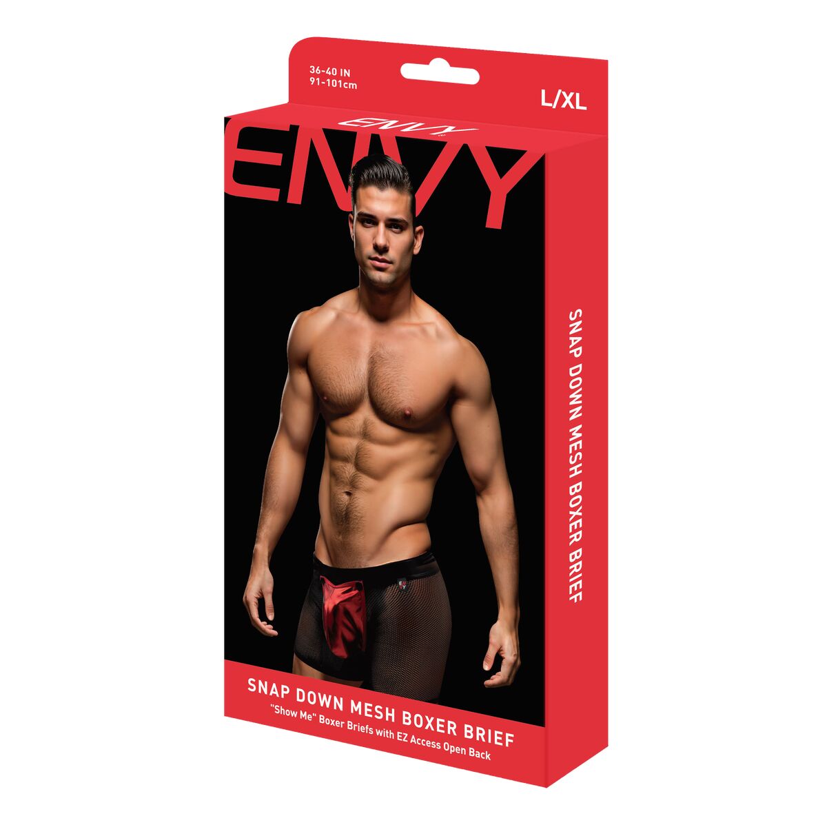 Ανδρικό Μπόξερ Envy Μαύρο S/M Ανδρικό Μπόξερ Envy Μαύρο S/M