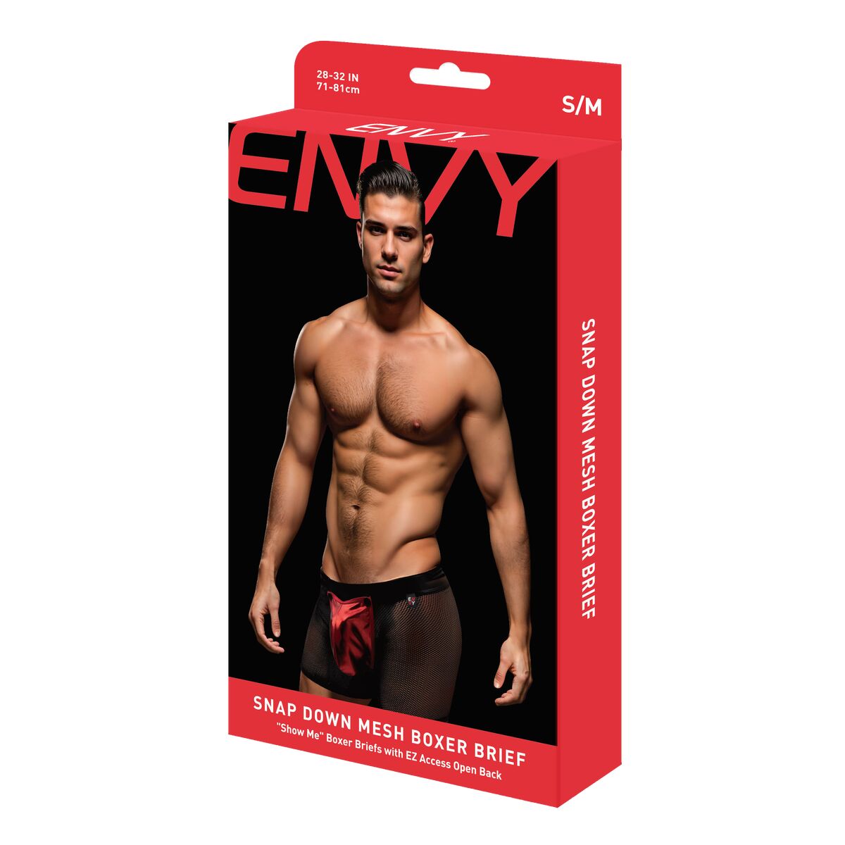 Ανδρικό Μπόξερ Envy Μαύρο S/M Ανδρικό Μπόξερ Envy Μαύρο S/M