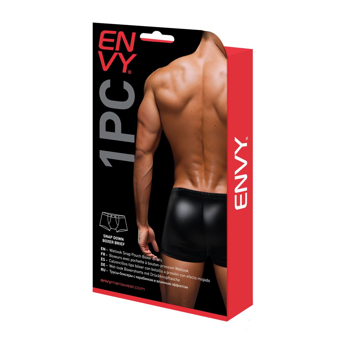 Ανδρικό Μπόξερ Envy Μαύρο L/XL Ανδρικό Μπόξερ Envy Μαύρο L/XL