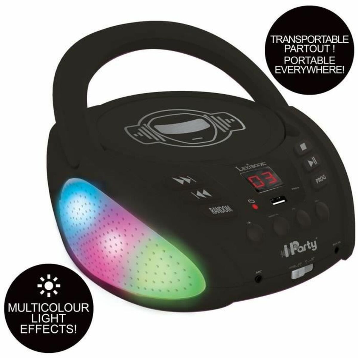 CD/MP3 Player Lexibook iParty Bluetooth 5.0 Μαύρο USB (Δωρεάν Μεταφορικά) CD/MP3 Player Lexibook iParty Bluetooth 5.0 Μαύρο USB (Δωρεάν Μεταφορικά)