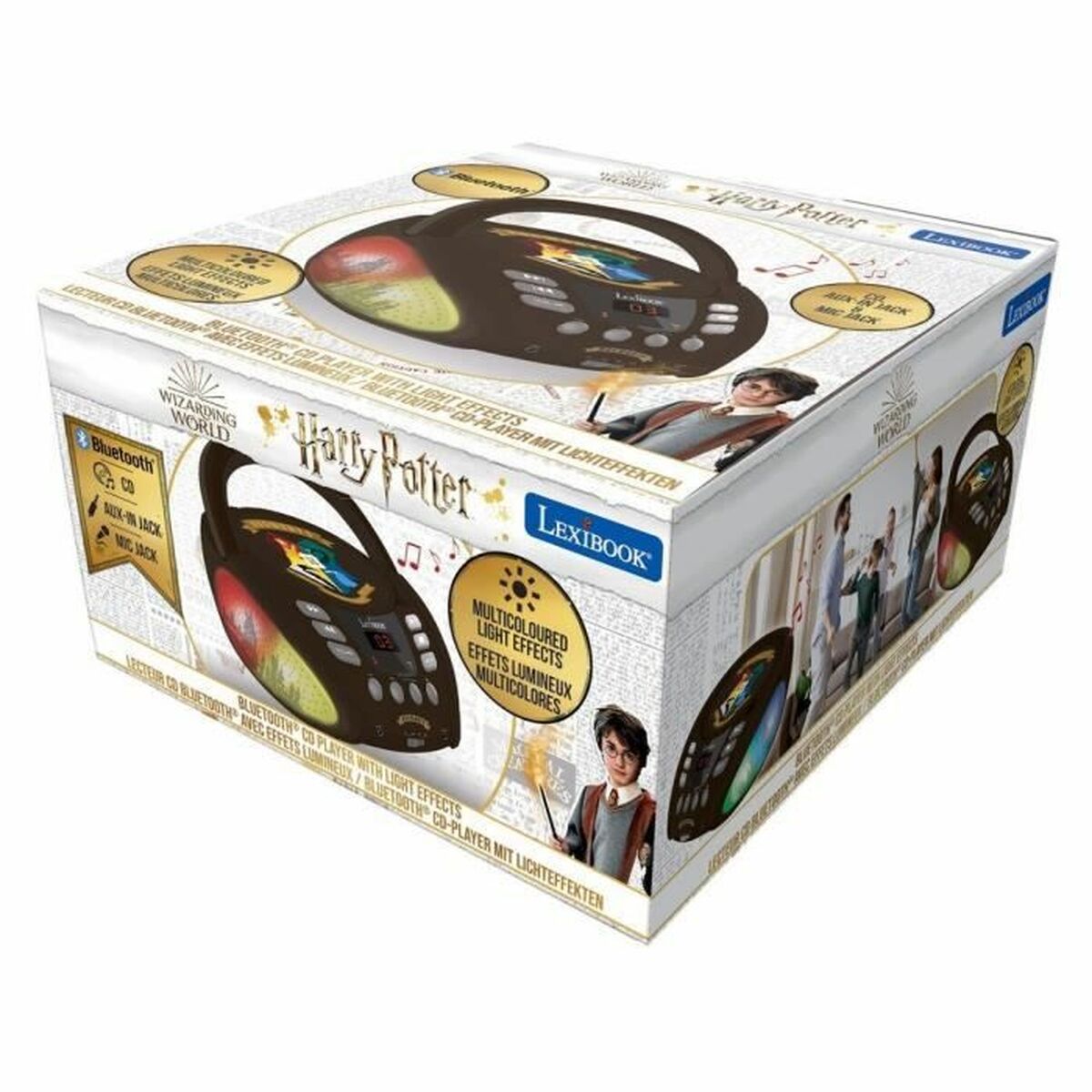 CD/MP3 Player Lexibook Harry Potter - Hogwarts Bluetooth 5.0 Μαύρο (Δωρεάν Μεταφορικά)